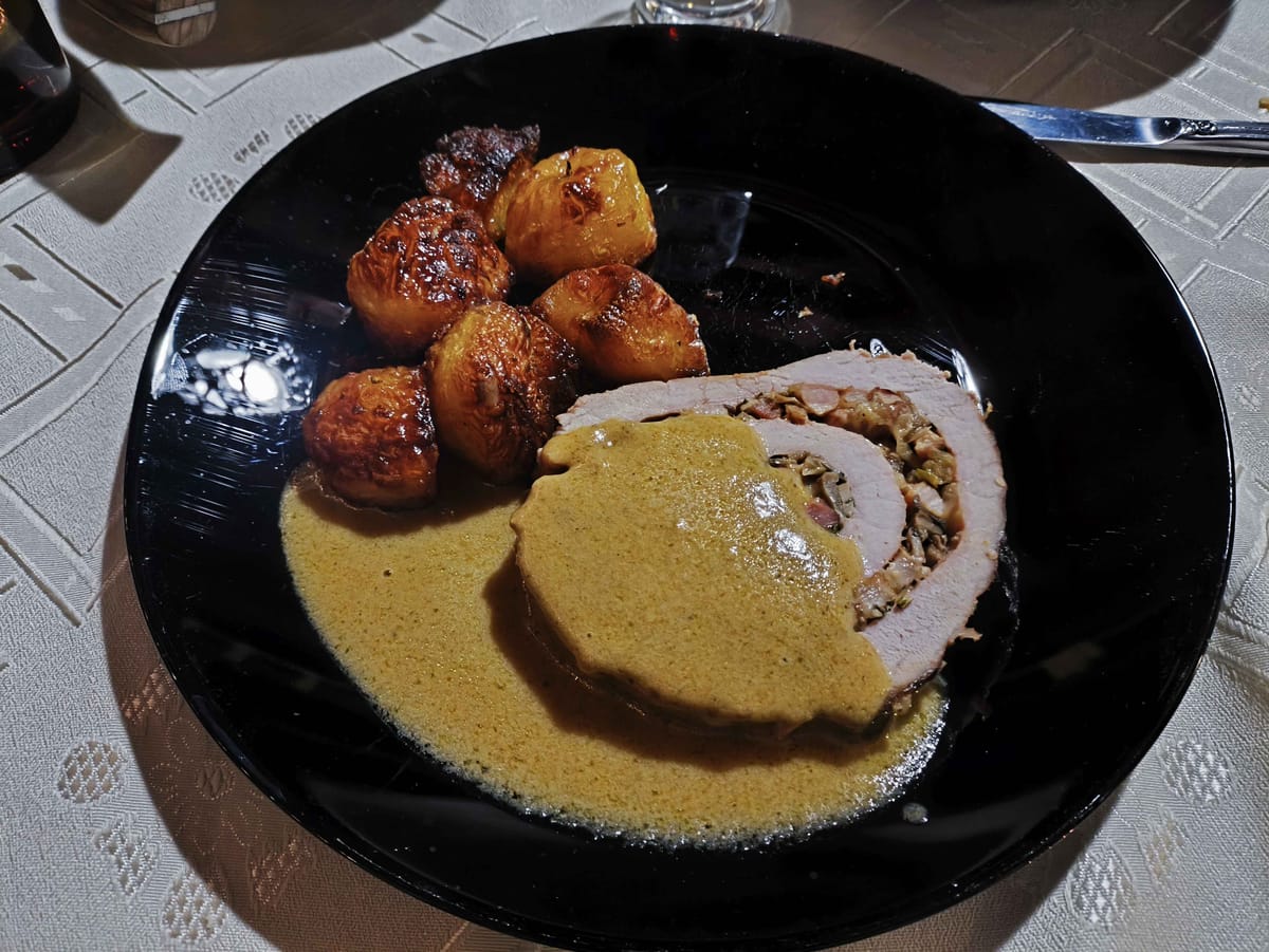 Свинско контрафиле с дюксел