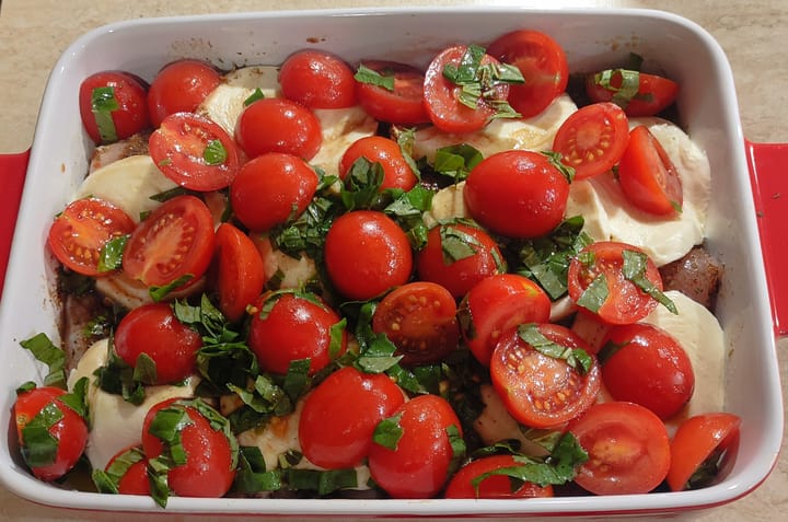 Пиле с песто